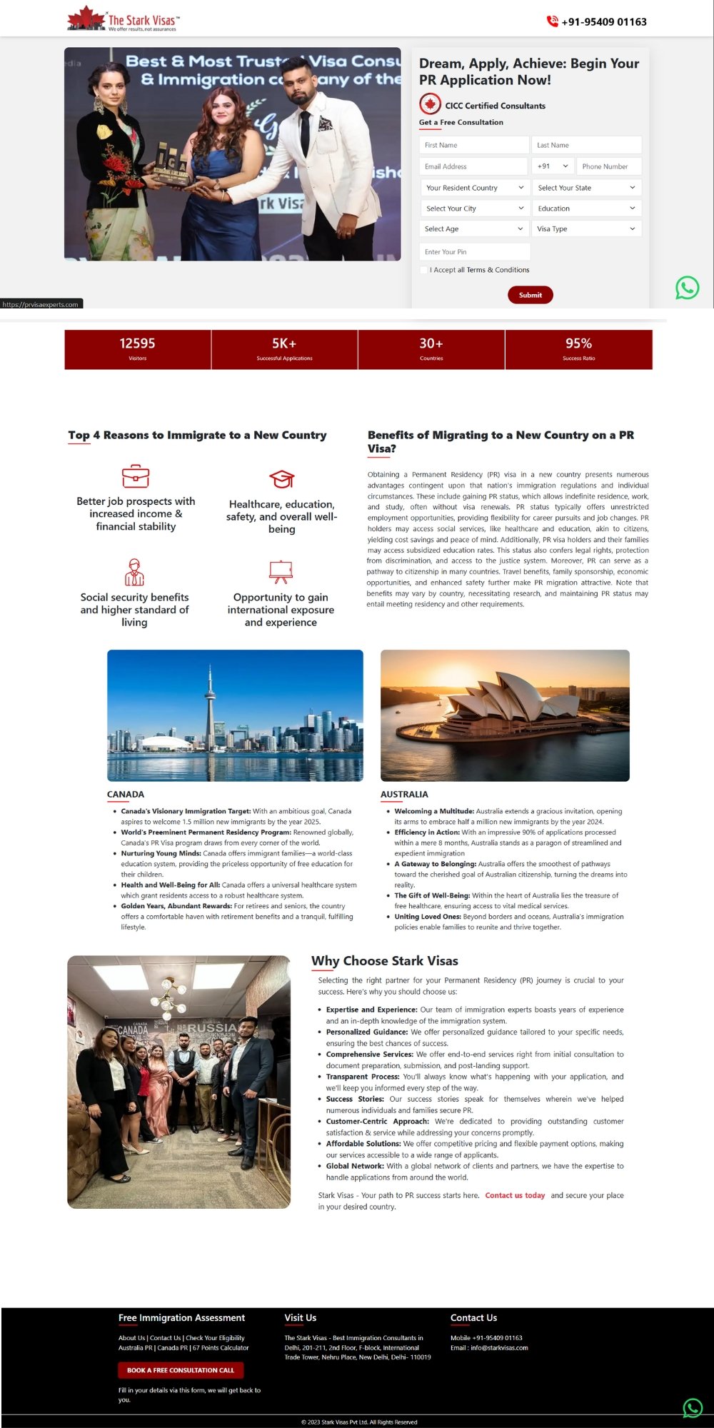 Google Ads Landing Webpage