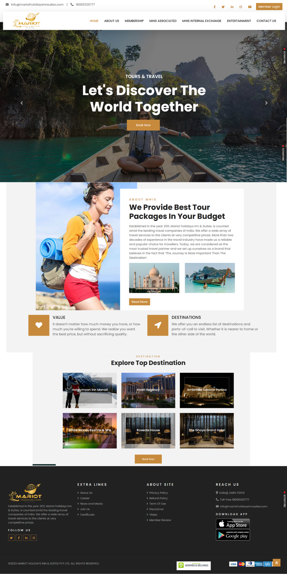 Mariot Holidays in Suites